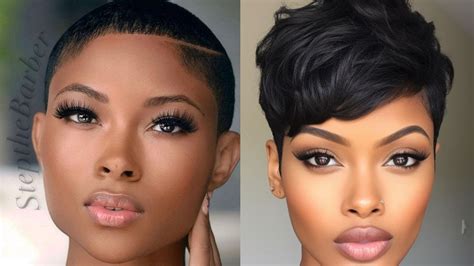 short hair ebony|60+ New Afro Short Hairstyles for Black Women